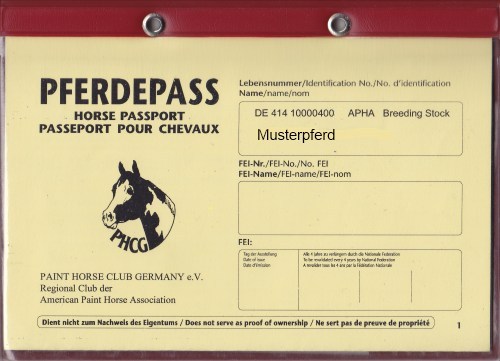 Ungarischer pferdepass