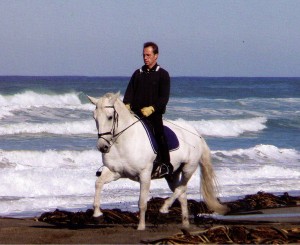 Ritt am Strand